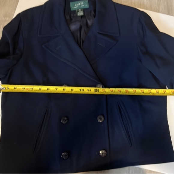 Ralph Lauren Wool Navy Peacoat Blazer - Picture 7 of 9